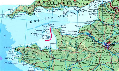 map of english channel coast.